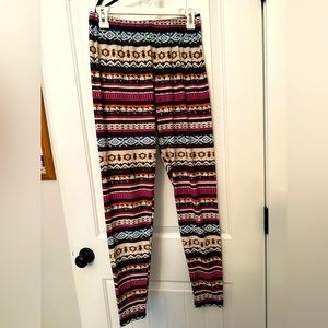 Hello Pink Curvy Large leggings